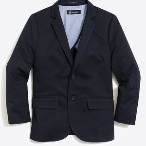 JCrew Factory crewcuts boys size 12 Thompson suit jacket/pants flex chino (navy)